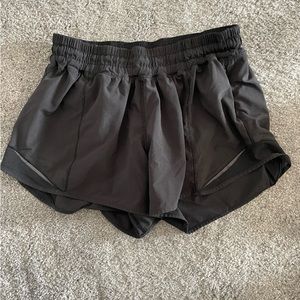 Lululemon black hotty hot shorts. Size 8.